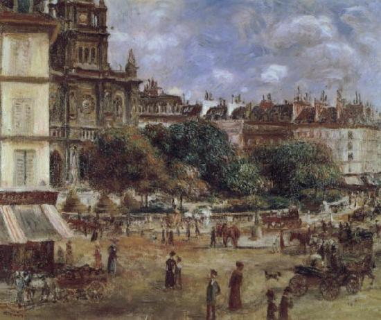 Pierre Renoir Place de la Trinite oil painting image